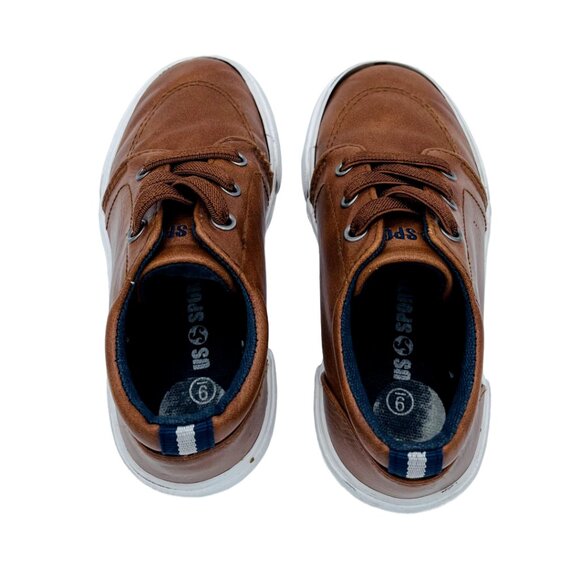 US Sports Toddler Boy's Brown Shoes Size: 9 - Picture 5 of 5